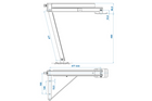 ProPlus 361510V01 výsuvná rohová podpěra levá přední/pravá zadní strana přívěsu 600 kg 460 mm