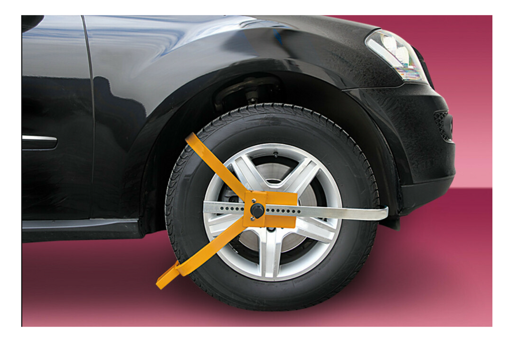 Zámek kola LAMP WHEEL CLAMP ochrana proti krádeži pro kola o rozměru 13–18"