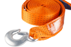 Tažné lano s háky Tažný popruh HERMON 4,5m/50mm/5t oranžový