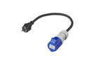 Adaptér se zástrčkou Schuko a zásuvkou CEE 16A 230V ProPlus 373526 s kabelem 40 cm