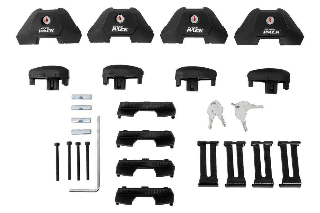 Střešní nosič Inter Pack Virgo IR 135 (G2) s integrovanými lyžinami (černý)