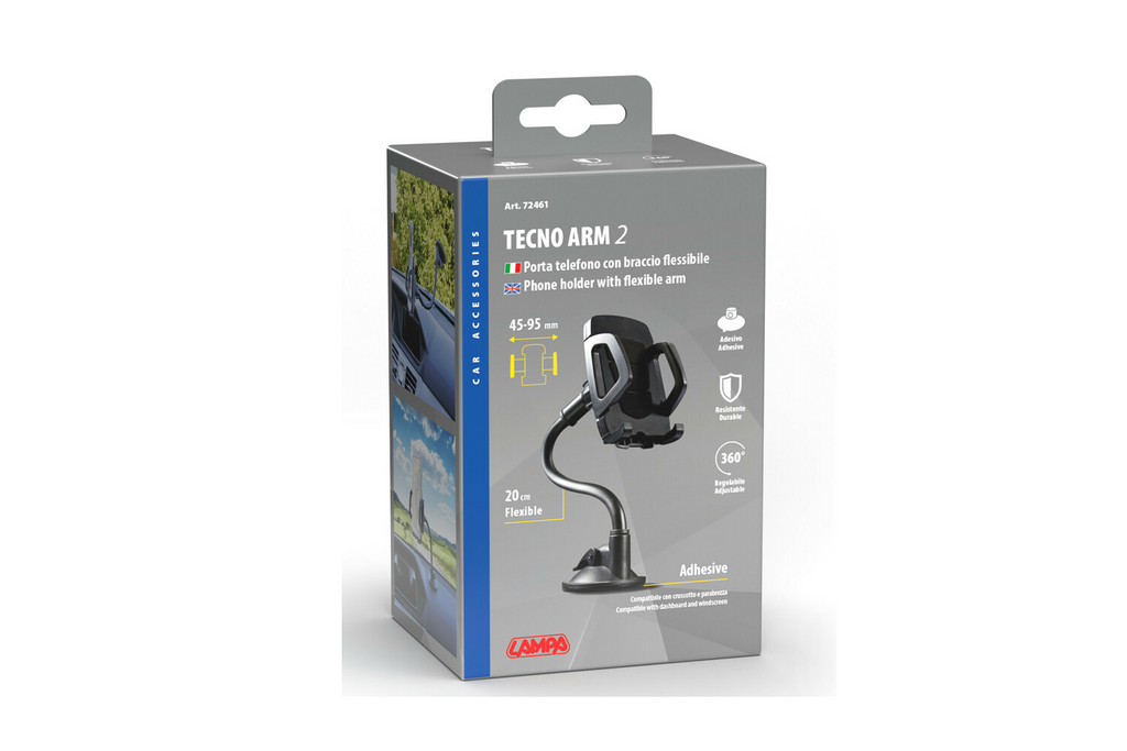 Držák telefonu TECNO ARM 2 LAMP s přísavkou