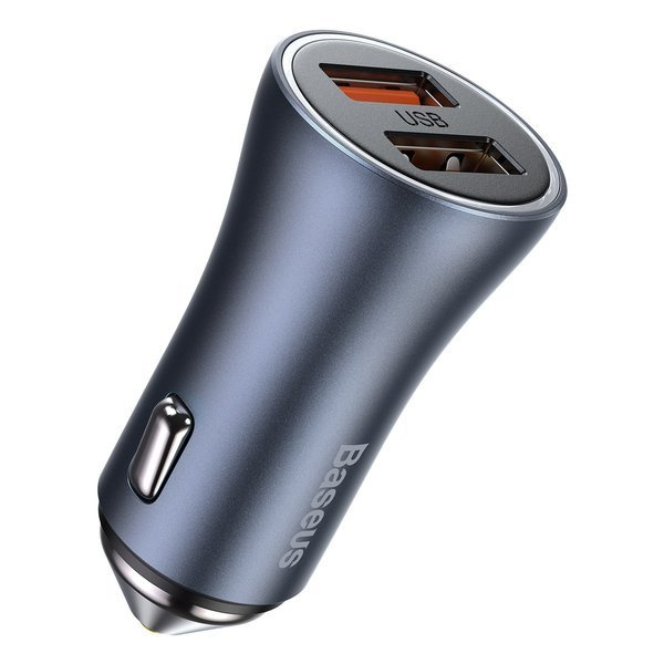 Sada autonabíječek BASEUS Golden Pro 2xUSB 40W + USB kabel