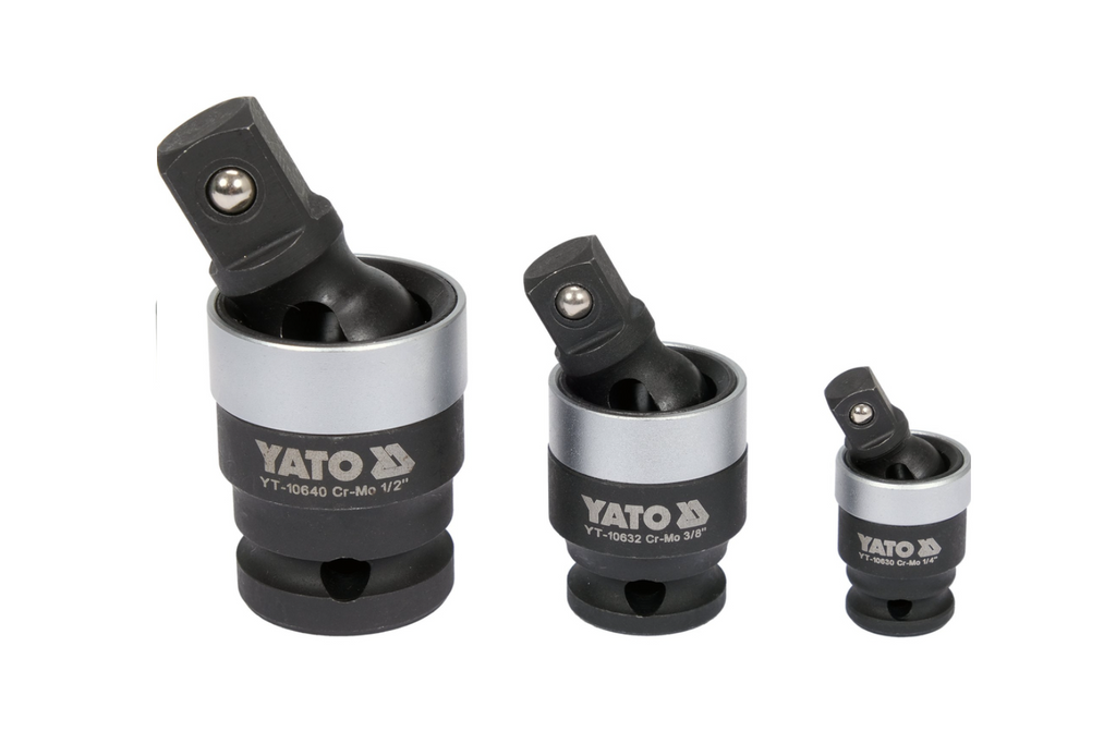 Sada rázových kloubů YATO YT-10642 1/4", 3/8", 1/2" 3dílná.