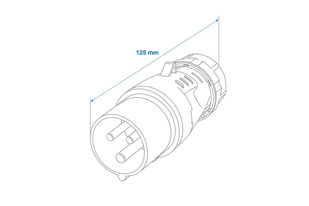 Zástrčka CEE 16A 230V ProPlus 373500 samec, kempingová