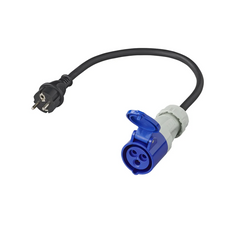 Adaptér se zástrčkou Schuko a zásuvkou CEE 16A 230V ProPlus 373526 s kabelem 40 cm