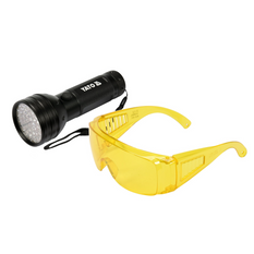 Sada svítilny + ochranných brýlí YATO YT-08581 UV svítilna 51 LED