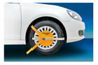 Zámek kola LAMP WHEEL CLAMP ochrana proti krádeži pro kola o rozměru 13–18"