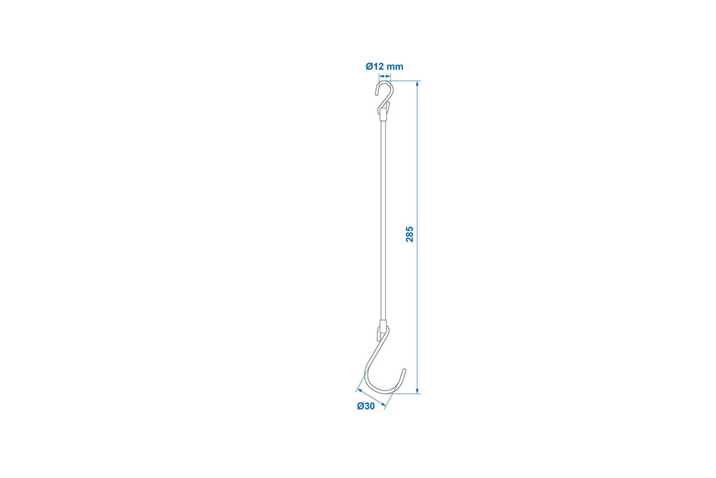 Sada čtyř bezpečnostních lanek s háčky ProPlus 342130S délka 285 mm
