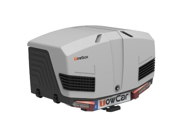 Towbox V3 Grey LED Edition - box na zavazadla montovaný na tažné zařízení