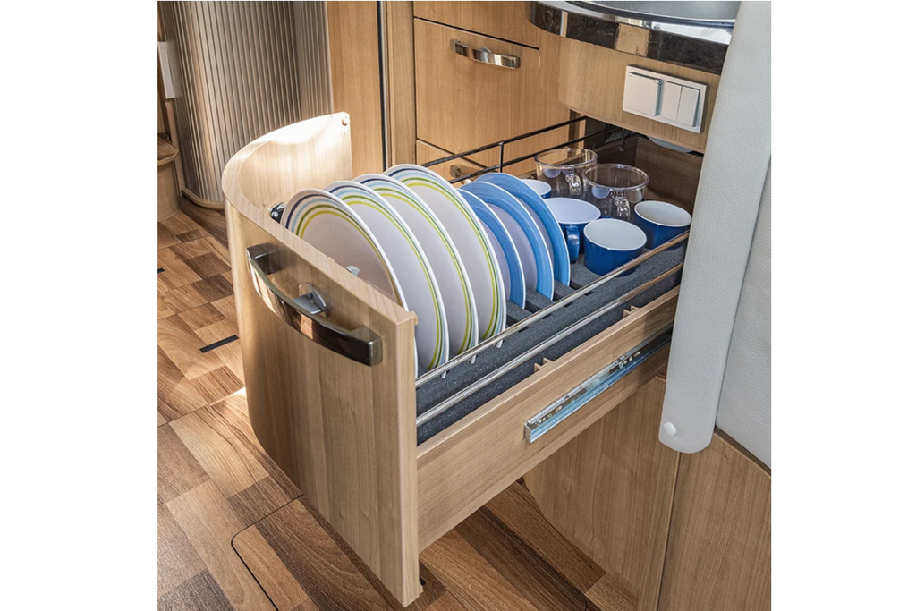 ProPlus 761472PMV02 Stojan na talíře Camper Pěnový stojan na 8 talířů a 6 šálků