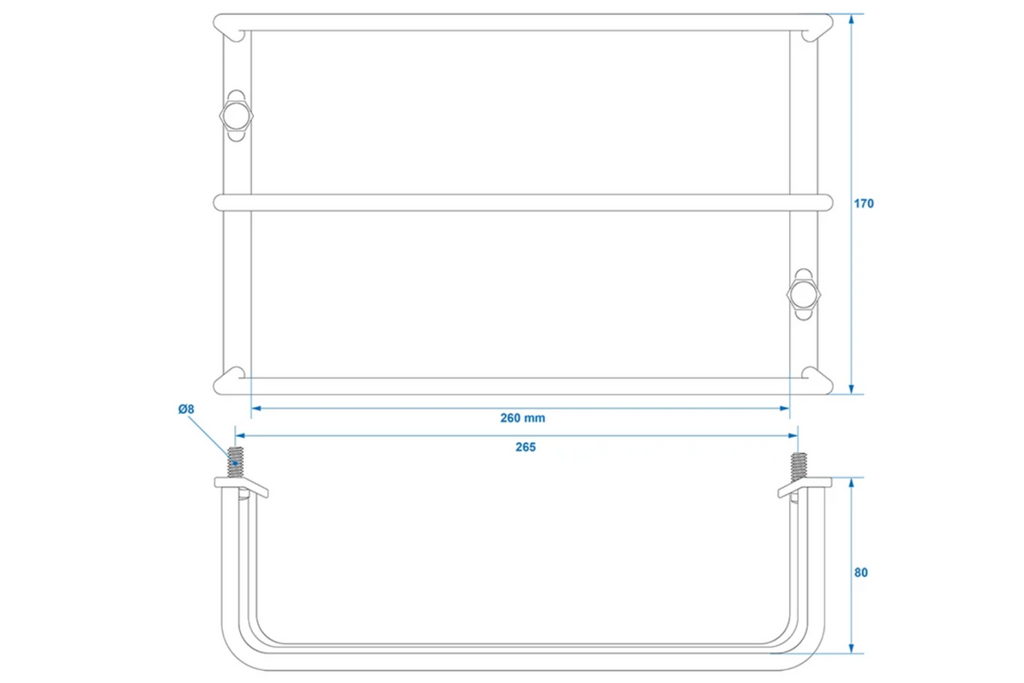 Ochranná mřížka zadního světla přívěsu Kryt zadního světla ProPlus 260x170x80mm