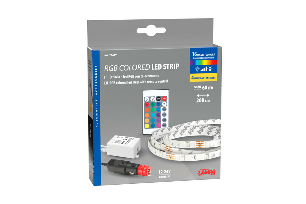 RGB LED pásek se samolepicí páskou LAMP 12/24V 200 cm