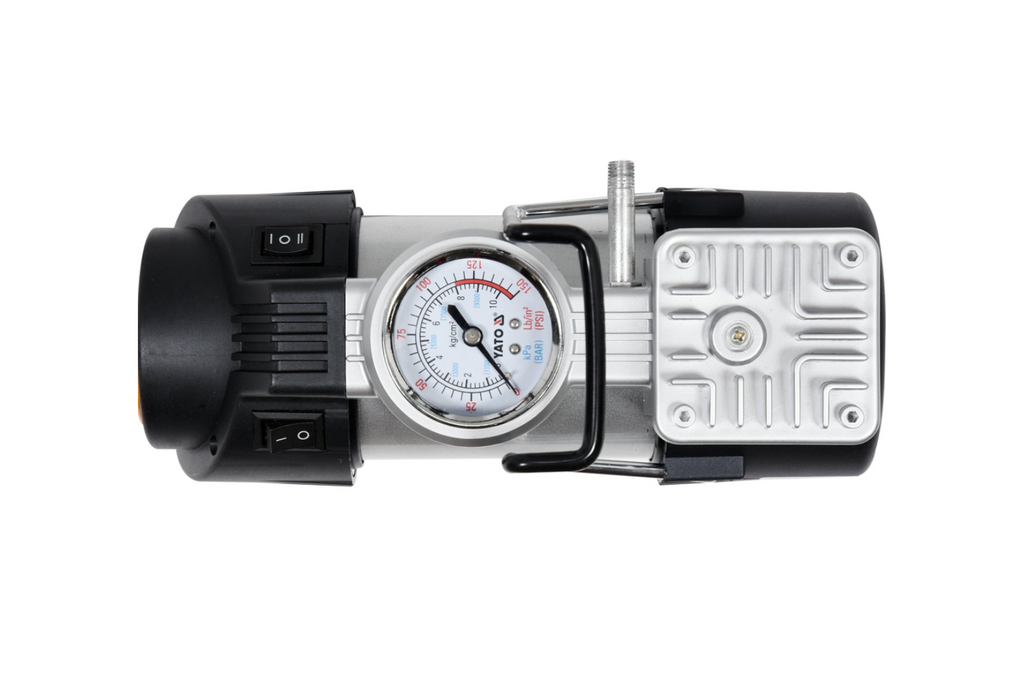 Autokompresor YATO YT-73460 s LED žárovkou 12V 180W