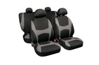 Sada potahů na autosedačky LAMPA Capri černošedá, pro přední a zadní sedadla