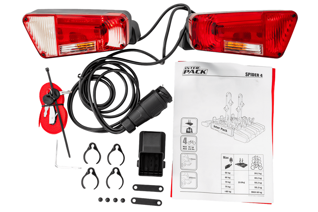 Inter Pack New Spider 4 - bagażnik rowerowy na hak na 4 rowery