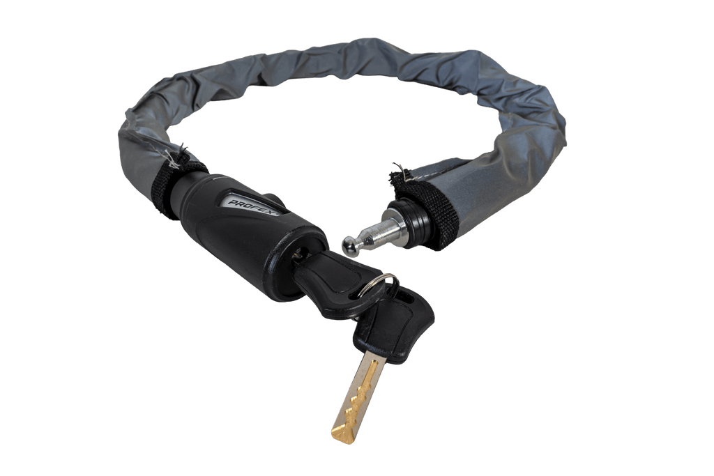 Ocelový zámek na kolo PROFEX Reflex, délka 70 cm 