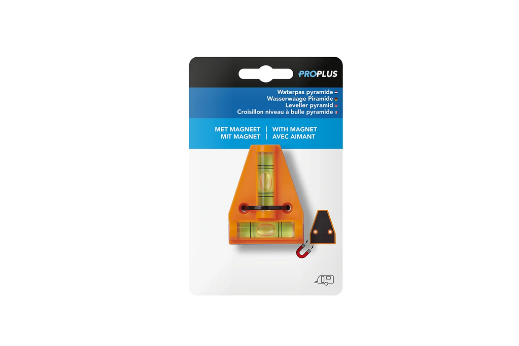 Křížová vodováha ProPlus 341215 s magnetem, vodováha typu T, 58x43,6 mm
