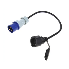 Adaptér s CEE zástrčkou a Schuko zásuvkou 16A 230V s ochranným kontaktem ProPlus 373530 kabel 40 cm