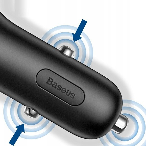 Nabíječka do auta BASEUS Y typu 2xUSB, zásuvka pro zapalovač cigaret 40W