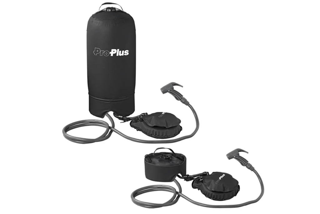 Přenosná cestovní sprcha ProPlus 770407 mobilní sprcha s nožní pumpou 11 l
