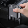 Vysoce účinná nabíječka do auta BASEUS 2x USB + 2x zásuvka do zapalovače cigaret 80W