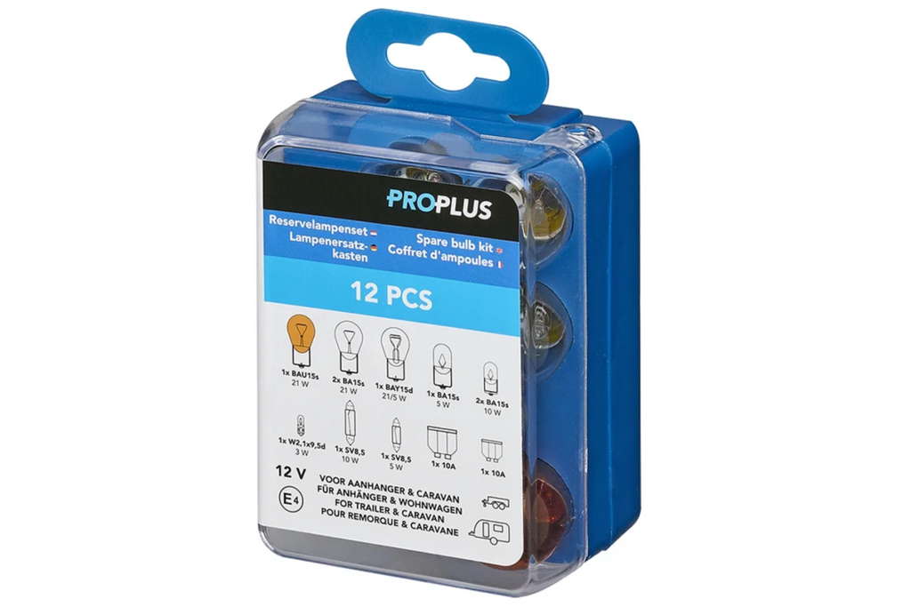 Sada 12 náhradních žárovek ProPlus 410065 pro obytný vůz a auto, 12 kusů