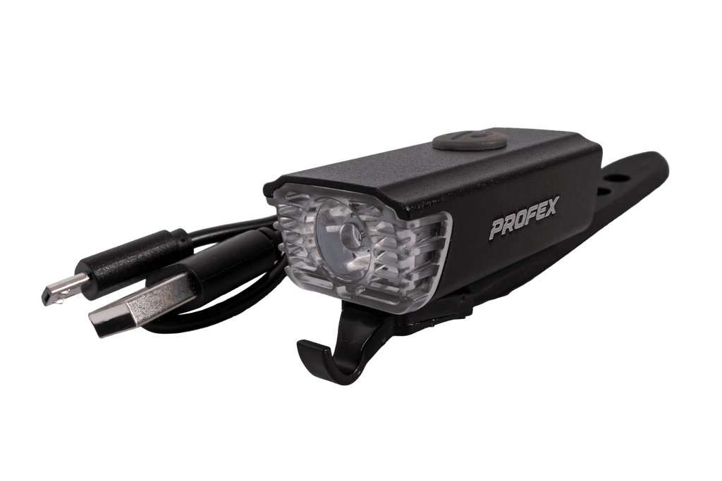 Přední světlo na kolo PROFEX 82004 Pro Alu Li-Pol USB