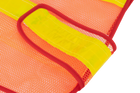 Reflexní vesta HERMON XXL oranžová s bočním suchým zipem