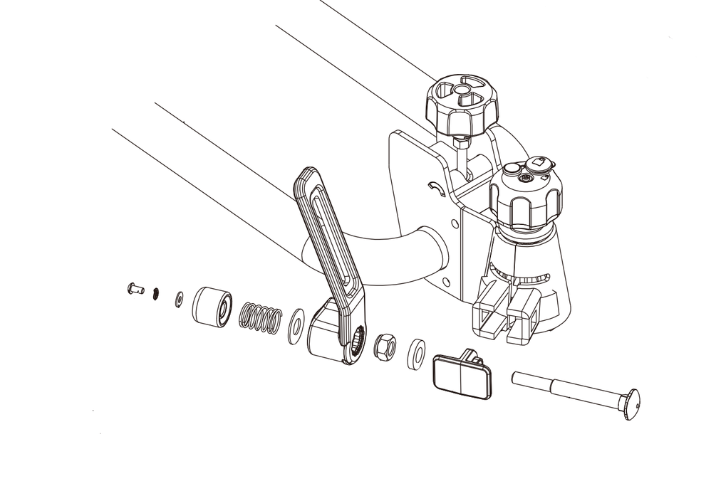 Integrovaný upínací šroub pro platformy kol Inter Pack New Spider