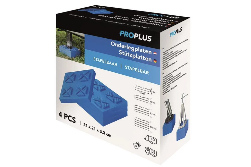 Sada čtyř rohových stabilizačních podložek ProPlus pro přívěs 361538