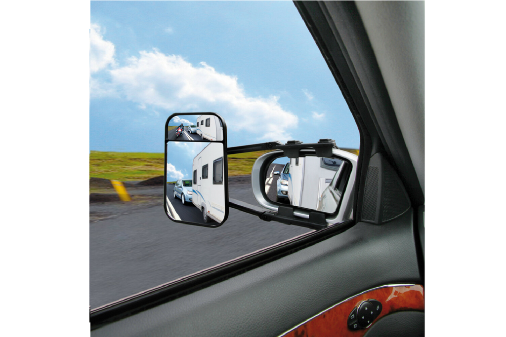 Univerzální tažné zrcátko LAMP s plochým a konvexním zorným polem