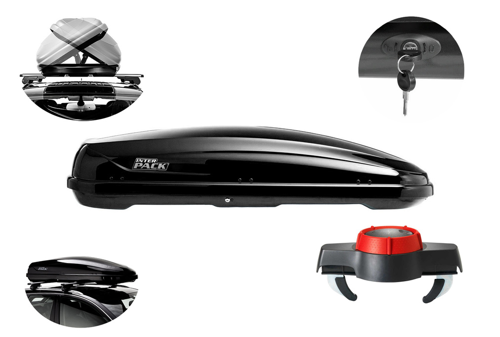 Box dachowy Inter Pack Traxer 8.6 czarny metalik
