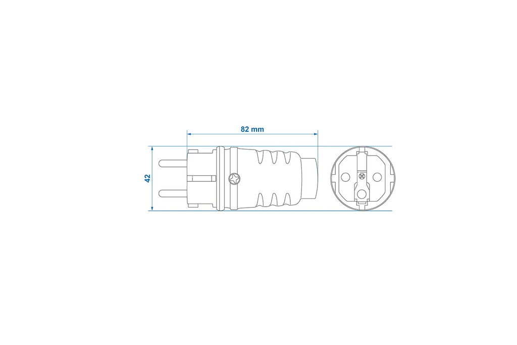 Zásuvka Schuko ProPlus 373570 s ochranným kontaktem 16A 230V