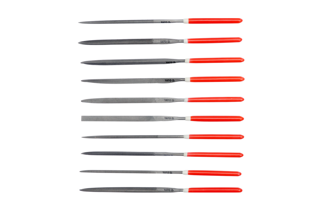 Sada jehlových pilníků 10 ks YATO YT-6163 3x140x65mm