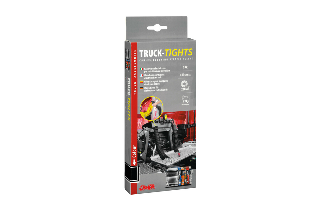 Kryt spirálového kabelu LAMPA Truck-Tights 97173 flexibilní návlek černý 220 cm průměr 11 cm