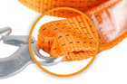 Tažné lano s háky Tažný popruh HERMON 4,5m/50mm/5t oranžový