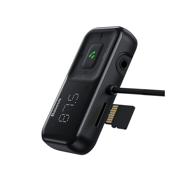 FM vysílač BASEUS T typu S-16 bluetooth 5.0 MP3 + autonabíječka 2x USB