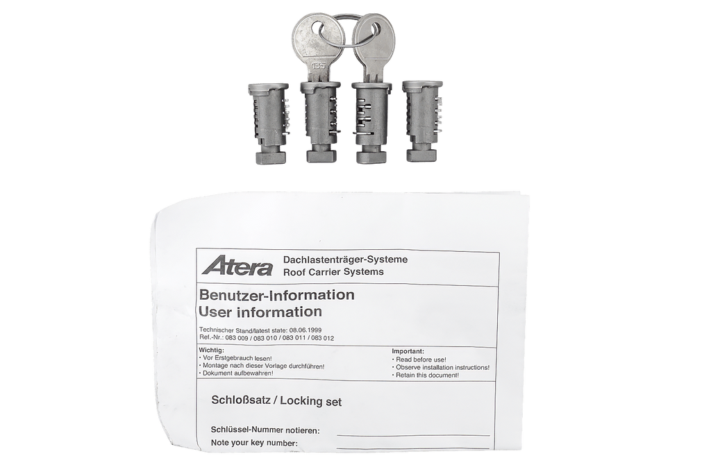 Sada zámků a klíčů Atera (4 díly + 2 klíče) 083010