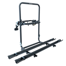 Uchwyt rowerowy na koło zapasowe Peruzzo Brennero 4x4 - bagażnik na 2 rowery z szynami (czarny)