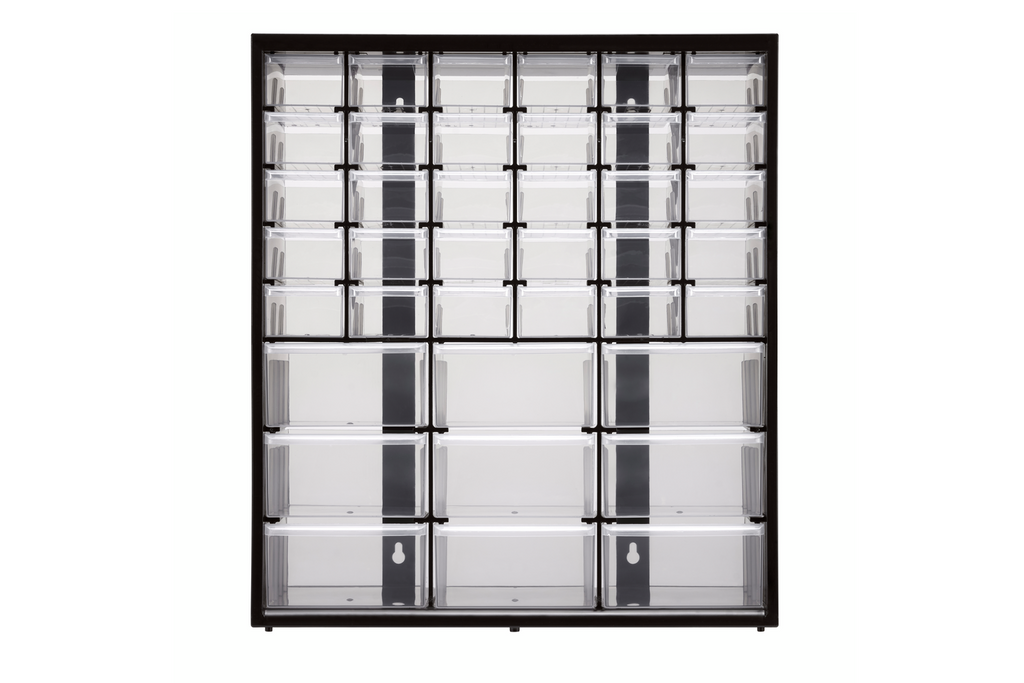 Dílenský organizér s 39 zásuvkami STANLEY OPP skříňka 367x435mm