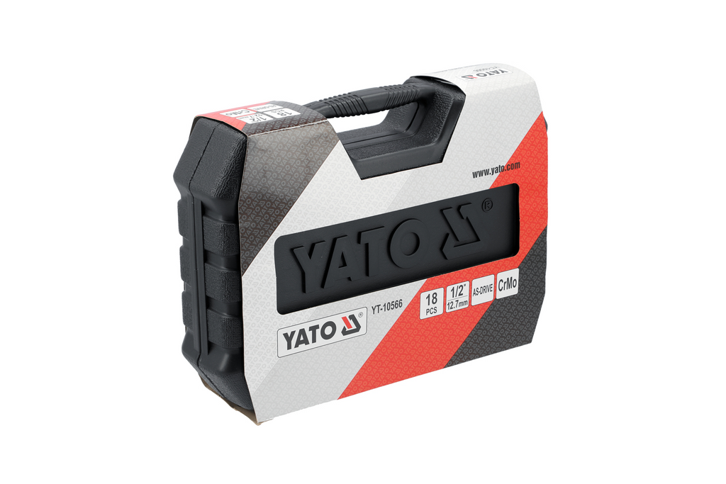 Sada rázových nástrčných klíčů YATO YT-10566 1/2″, 18dílná