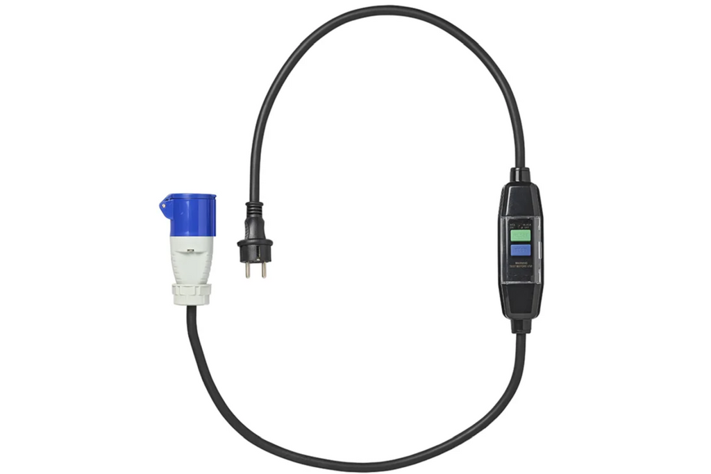 Adaptérový kabel Schuko/CEE ProPlus 373589V01DE diferenciální jistič 150 cm