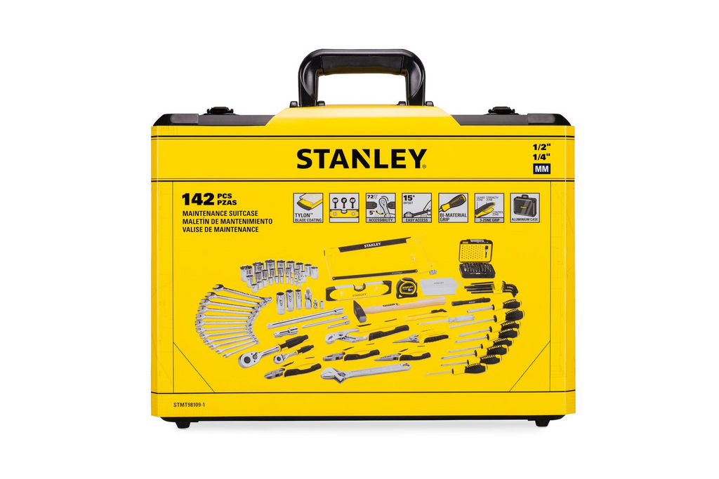 Servisní sada STANLEY STMT98109-1, kufřík s nářadím, 142 dílů