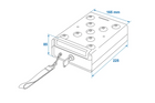 Přenosný trezor na klíče ProPlus 540250 225x165x85mm