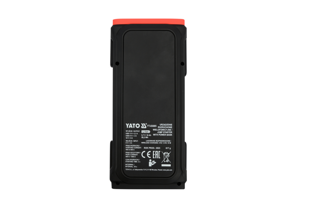 Powerbanka YATO YT-83085 16000mAh s indukčním nabíjením