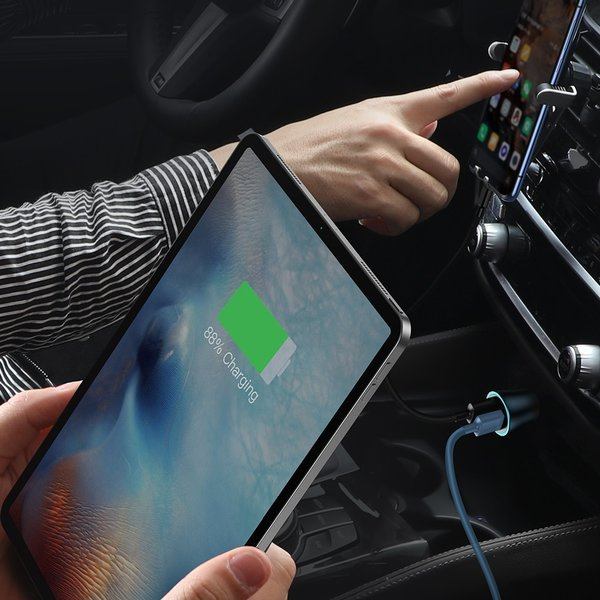 Sada autonabíječek BASEUS Golden Pro 2xUSB 40W + USB kabel
