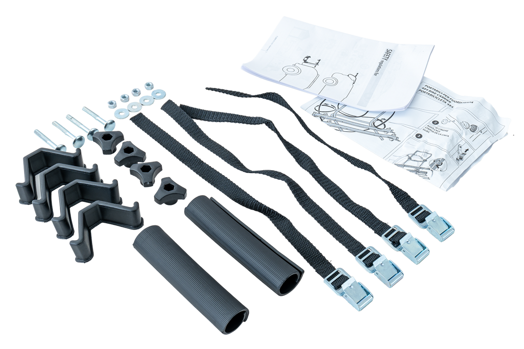 Nosič kol Peruzzo Brennero 4x4 s rezervním kolem - nosič na 2 kola s ližinami (černý)