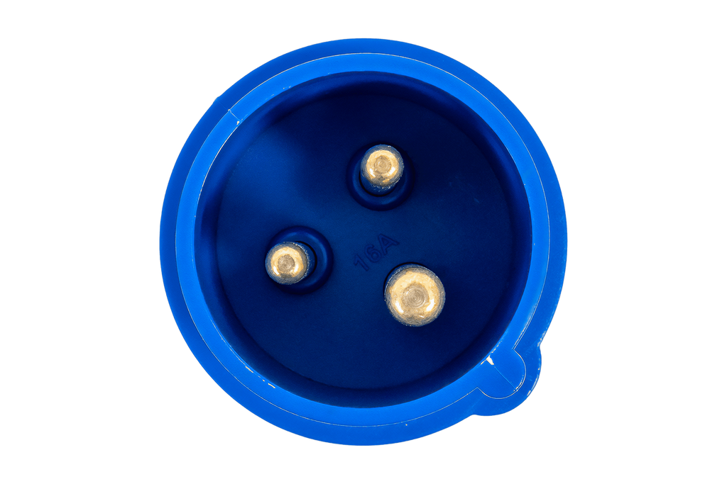 Elektrická zástrčka MANTES 3P, samec, přenosná, 16A, 230V