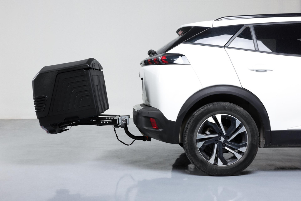 Towbox V3 black LED Edition - box na zavazadla montovaný na tažné zařízení